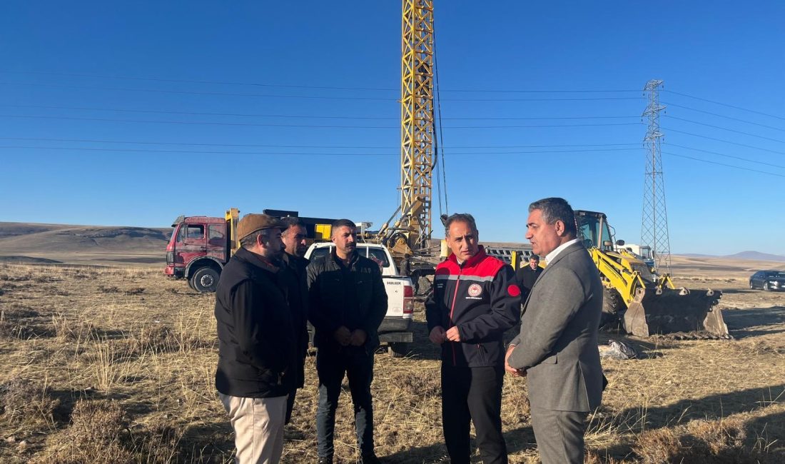 Kars’ta Mera Islah ve Amenajman Projesi çerçevesinde sondaj kuyusu açıldı.