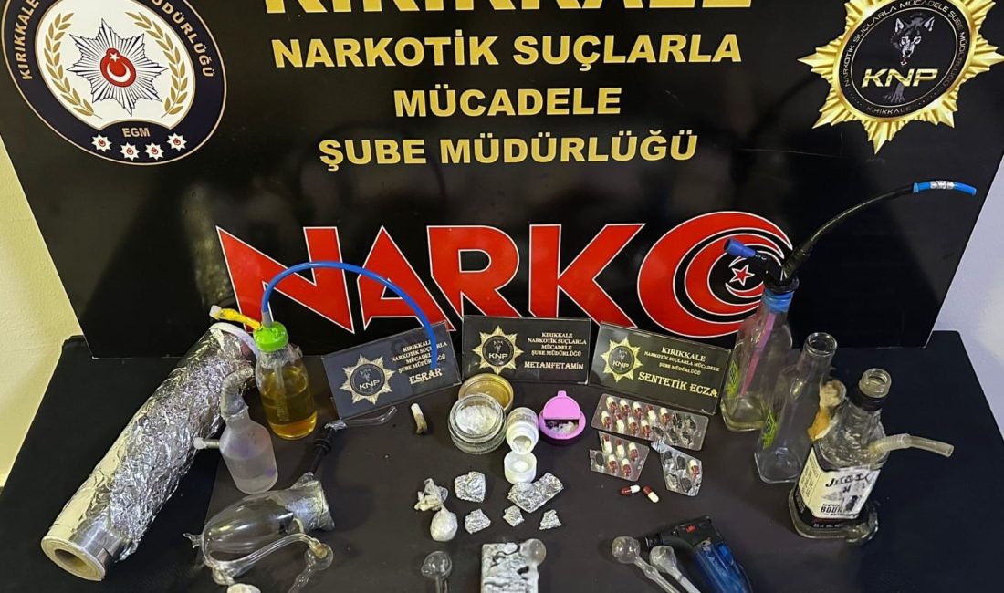 Kırıkkale’de son bir haftada polis ekiplerince yapılan uyuşturucu operasyonlarında gözaltına