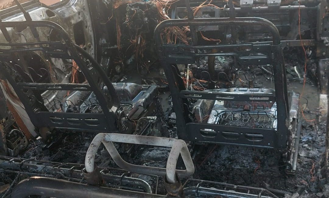 Tekirdağ’ın Süleymanpaşa ilçesinde alev alan araç kullanılamaz hale geldi. Tekirdağ’ın