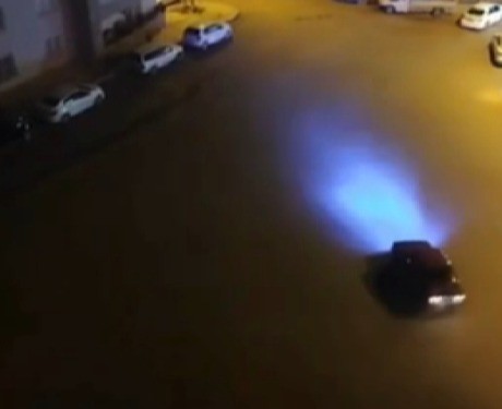 Kahramanmaraş'ta bir site içerisinde otomobiliyle drift atan sürücüye 49 bin