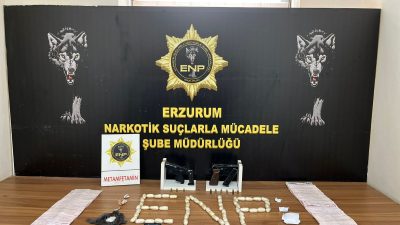 Erzurum polisi uyuşturucu ve uyuşturucu tacirlerine yönelik operasyonlarına hız kesmeden