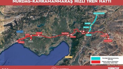 Kahramanmaraş'ı Gaziantep üzerinden Doğu Akdeniz limanlarına bağlayacak hattın proje çalışmaları