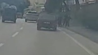 Çocukların üzerine araç sürdü, hiçbir şey olmamış gibi devam etti.