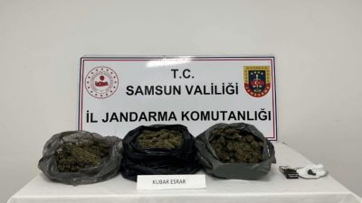 Samsun'un Canik ilçesinde jandarma ekiplerince düzenlenen uyuşturucu operasyonunda 1 kişi
