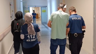 Adıyaman'da bir inşaattan düşen malzemenin yolda yürüyen vatandaşa isabet etmesi