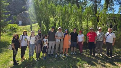 Bilecik'in Yenipazar ilçesinde bulunan Harmankaya Kanyonu'nda doğa ve sanat buluşması
